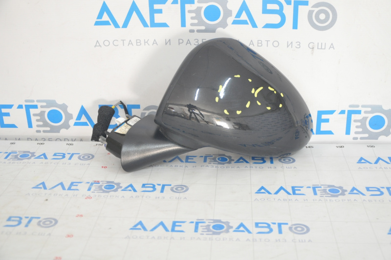 Left side mirror complete Hyundai Sonata 20-23 3 pins, black, dents