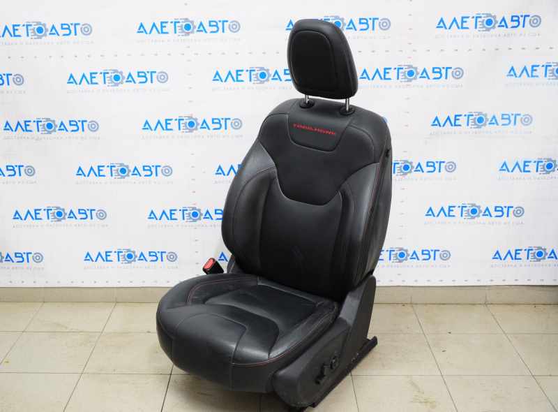 Driver's seat Jeep Cherokee KL 14-18 TRH with airbag, electric, leather black