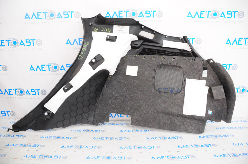 Left arch trim Lincoln MKC 15-16 black, for subwoofer, broken fasteners, crack, scratches