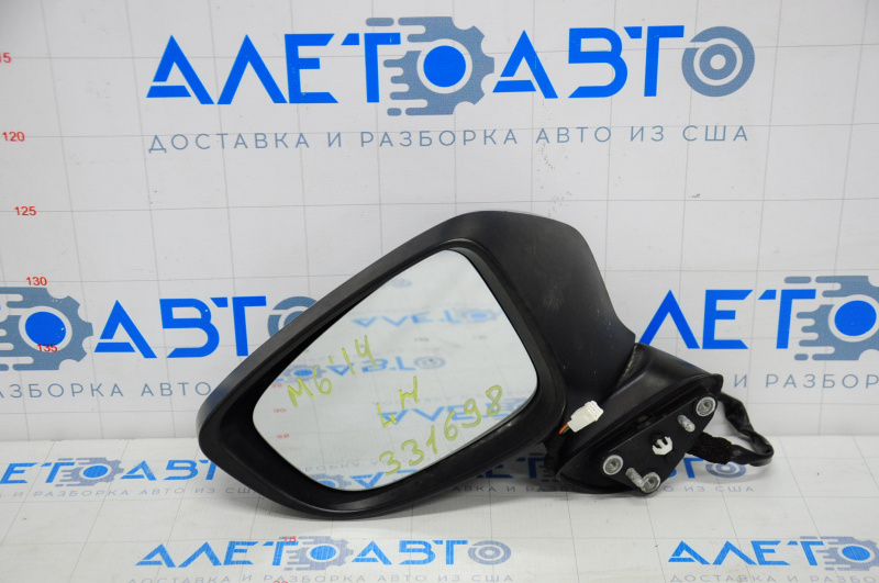 Side mirror left Mazda 6 13-16 5 pins, black, turn signal, without overlay