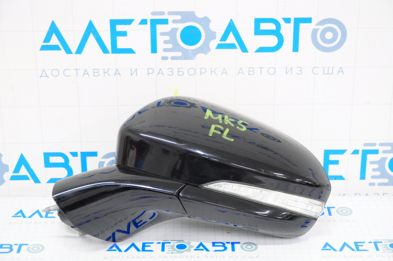 Left side mirror complete Ford Fusion mk5 13-20 7 pins, turn signal, heated, black