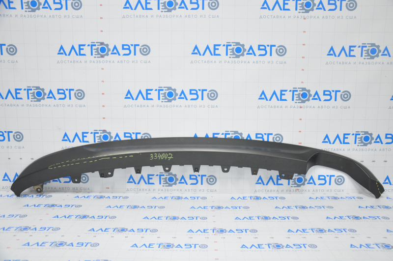 Lower rear bumper trim Hyundai Sonata 15-17 SE for 1 pipe, scratches, painted
