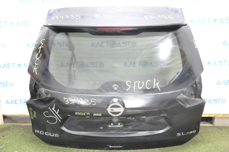 Naked tailgate with glass Nissan Rogue 14-18 black KH3 with brake light