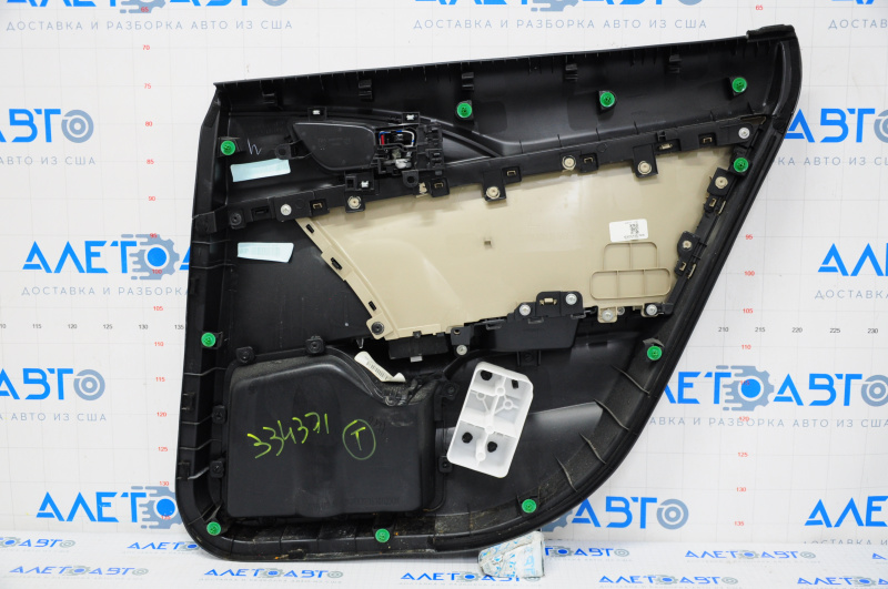 Door trim card rear left Honda Civic X FC 16-21 4d cloth black with beige insert, scratch