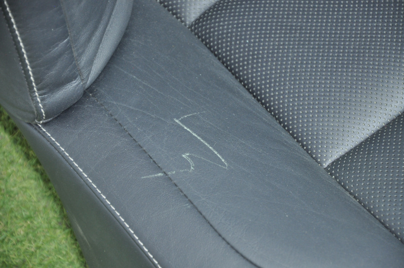 Rear row of seats 2 row Lexus ES300h ES350 13-14 with airbag, leather black, worn leather