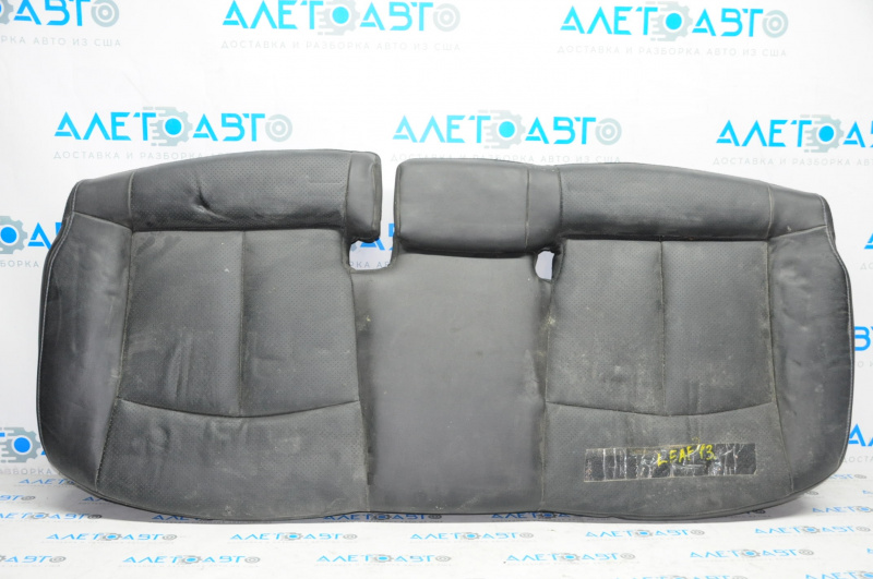 Rear row of seats 2nd row Nissan Leaf 13-12 heated, leather black, lower part, dry-cleanable
