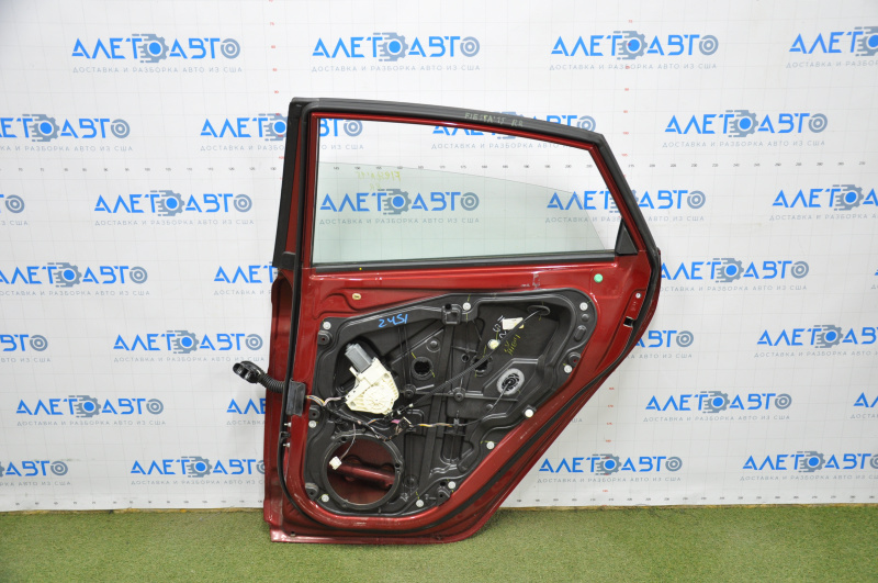 Door assembly rear right Ford Fiesta 11-19 4d red RR bumpers