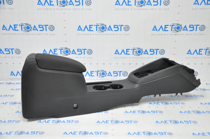 Console center armrest and cup holders VW Jetta 11-14 USA cloth black, scratches