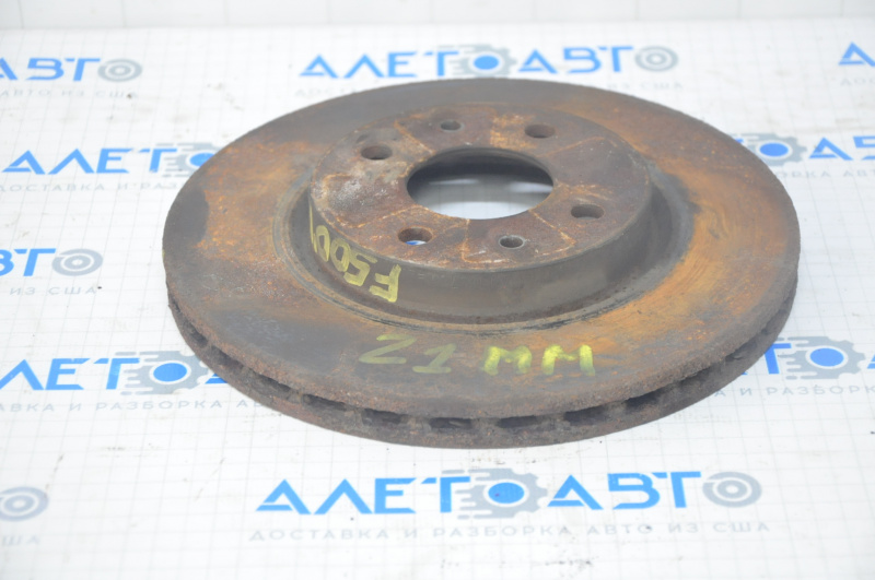 Front right brake disc Fiat 500 12-17 225/21mm rusty
