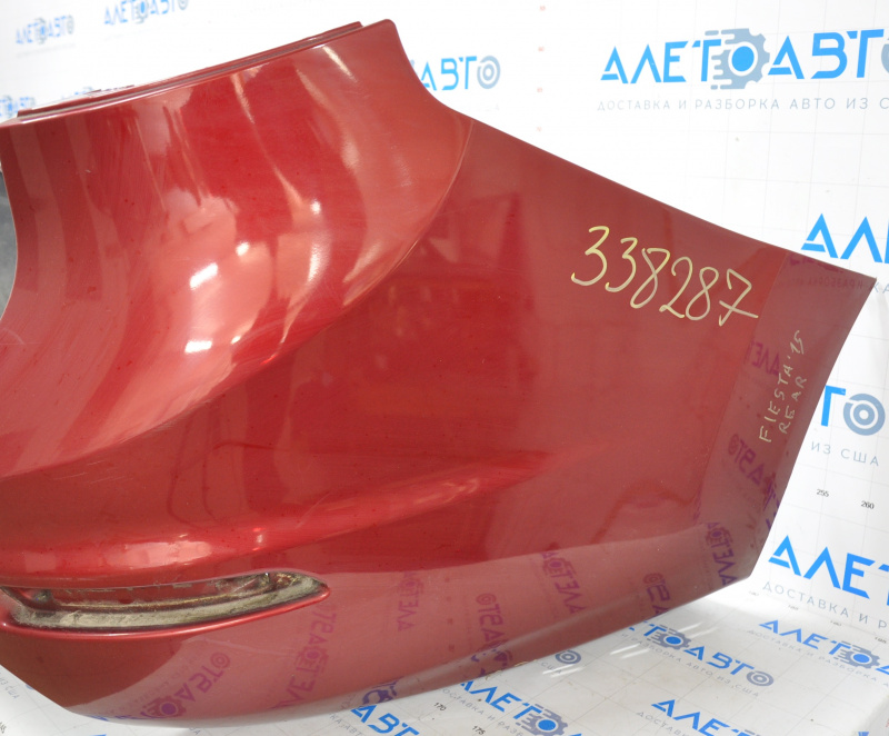 Rear bumper bare Ford Fiesta 14-19 rest 4d red, scratches