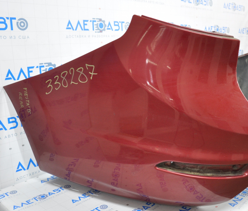 Rear bumper bare Ford Fiesta 14-19 rest 4d red, scratches