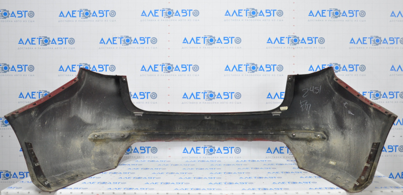 Rear bumper bare Ford Fiesta 14-19 rest 4d red, scratches