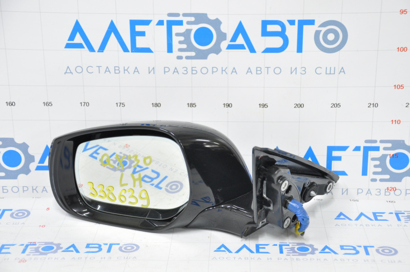 Left side mirror complete Infiniti QX30 17-19 17-19 pins, auto-dim, swivel, black