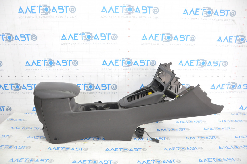 Central console armrest and cup holders Ford Focus mk3 15-18 rest, black, scratches