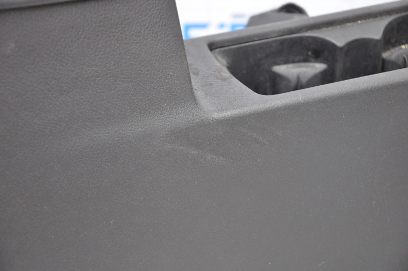 Central console armrest and cup holders Ford Focus mk3 15-18 rest, black, scratches