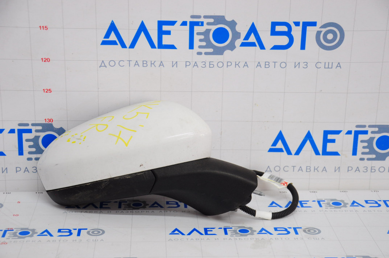 Side mirror right complete Ford Fusion mk5 13-17 3 pins, white, scratches
