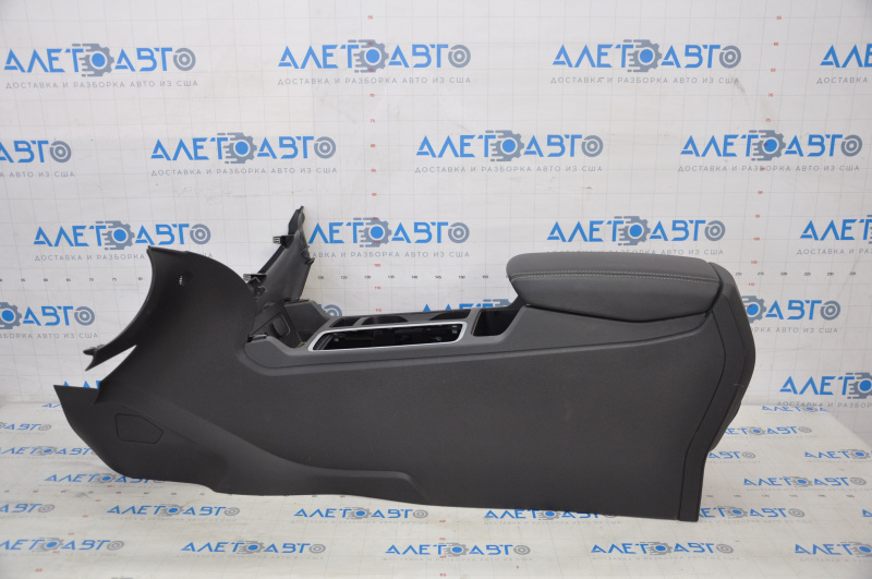 Central console armrest and cup holders Ford Escape MK3 17-19 black, scratches