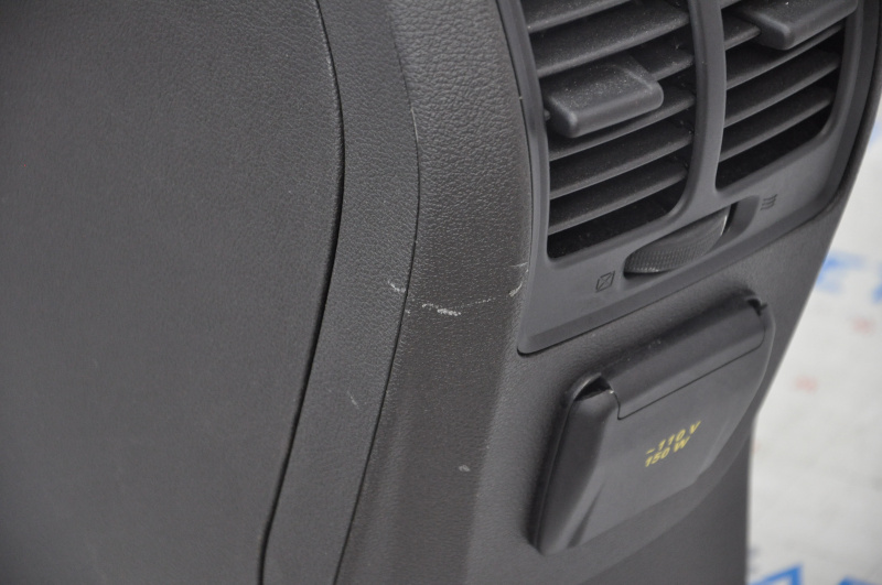 Central console armrest and cup holders Ford Escape MK3 17-19 black, scratches