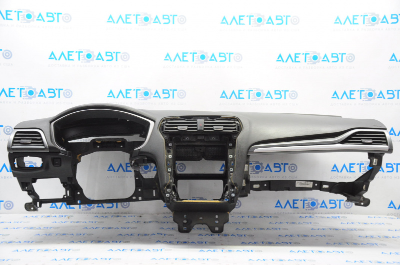 Torpedo front panel without AIRBAG Ford Fusion mk5 13-20 black, scratches on insert