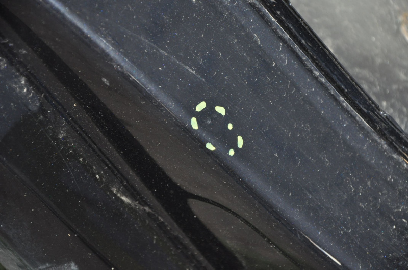 Quarter wing rear right VW Tiguan 09-18 black, butt
