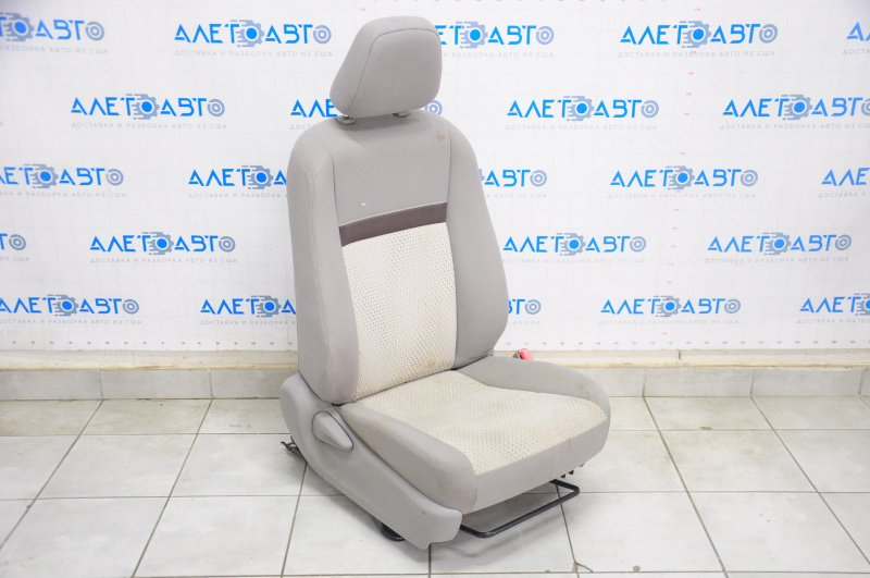 Passenger seat Toyota Camry v50 12-14 usa without airbag, mechanical, cloth gray, for dry cleaning