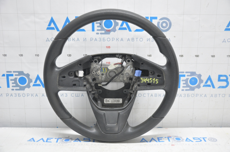 Bare steering wheel Honda Civic X FC 16-21 rubber black, with pads, worn