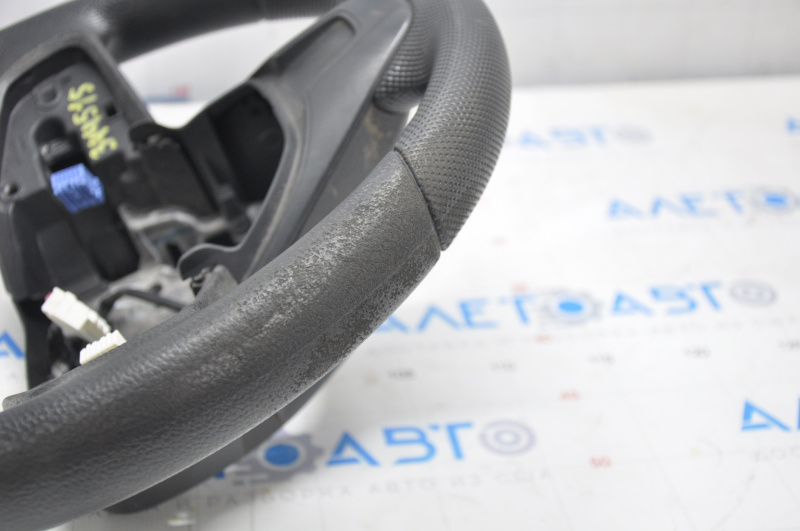 Bare steering wheel Honda Civic X FC 16-21 rubber black, with pads, worn