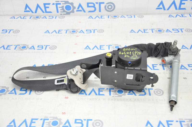 Driver's seat belt Nissan Rogue Sport 17-20 black, shot