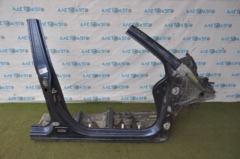 Quarter front right Subaru Forester 14-18 SJ blue with central pillar, without side member