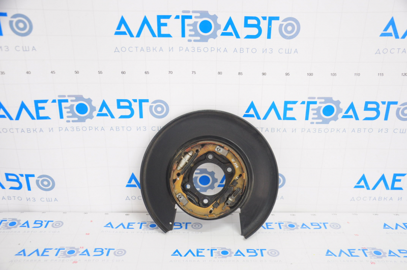 Rear left brake disc cover Hyundai Sonata 11-15 hybrid with parking brake mechanism
