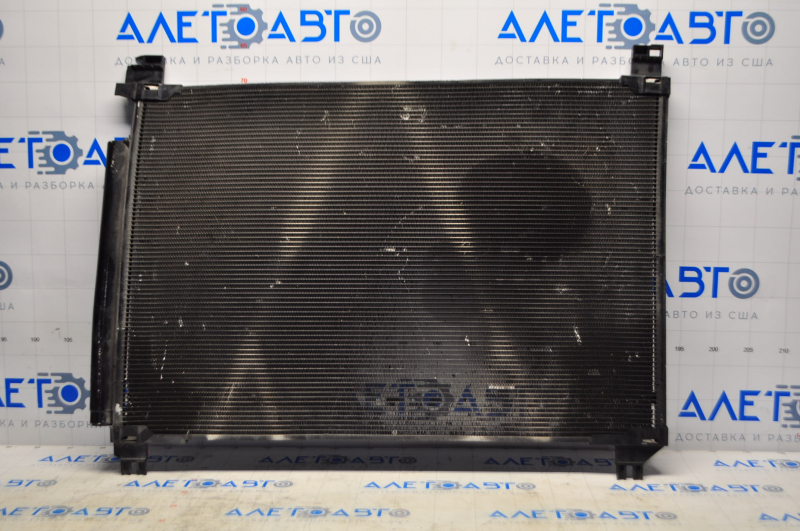 Air conditioning radiator condenser Toyota Highlander 14-19 2.7, 3.5 dented on the side, bent, warped