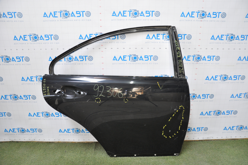 The door is bare, rear right Lexus ES350 07-12, black dent, bumps
