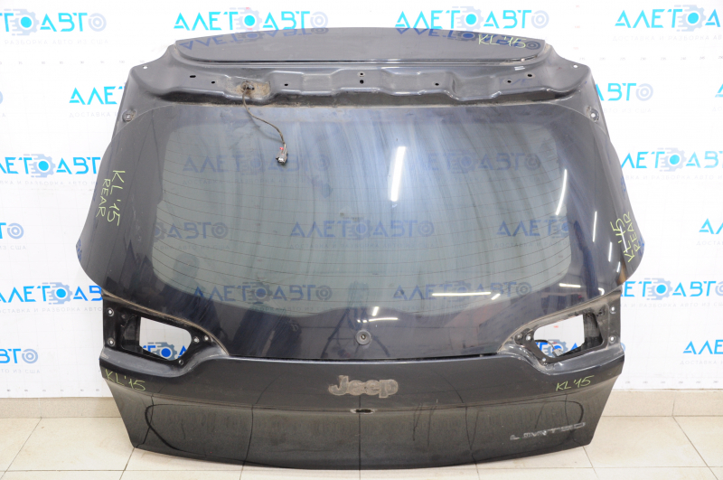 Naked tailgate with glass Jeep Cherokee KL 14-18 for camera, black PXR