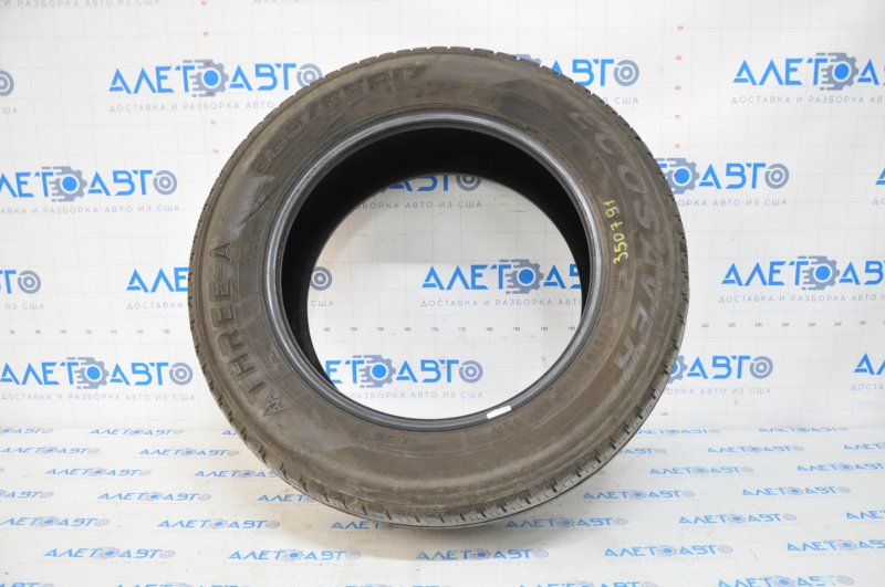 Tire 2pcs pair R17 225/65 ECOSAVER 2015 all-season 6mm, uneven tread