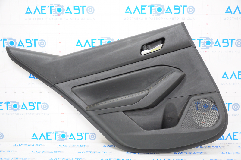 Door trim card rear left Nissan Altima 19-21 leather, black, scratch