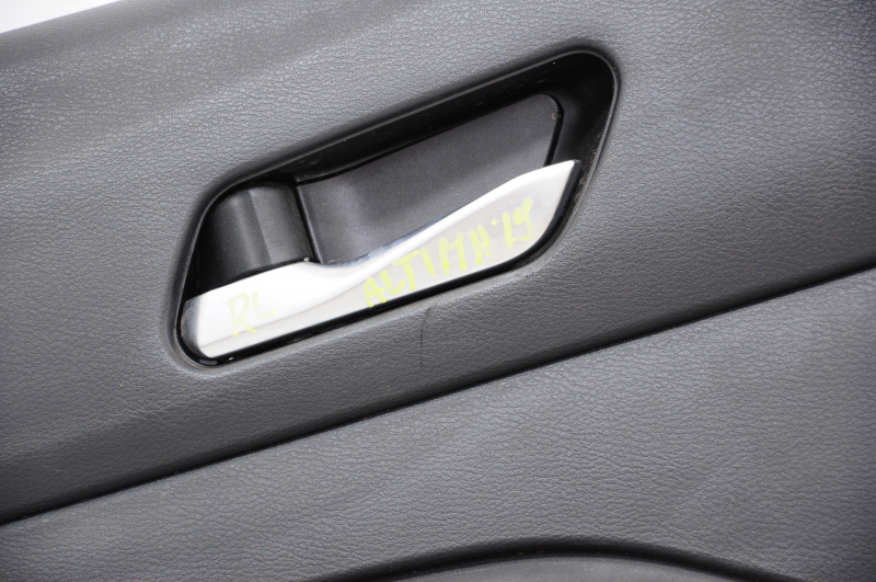 Door trim card rear left Nissan Altima 19-21 leather, black, scratch