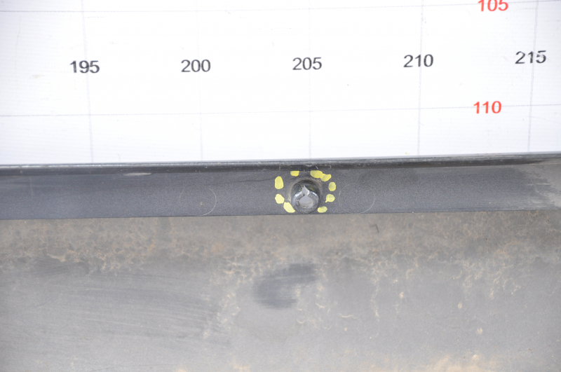 Left threshold Toyota Camry v40 07-11 graphite fastener breaks, lower fastener torn off