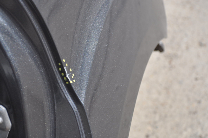 Quarter wing rear left Ford Focus mk3 11-18 4d graphite on body, pokes