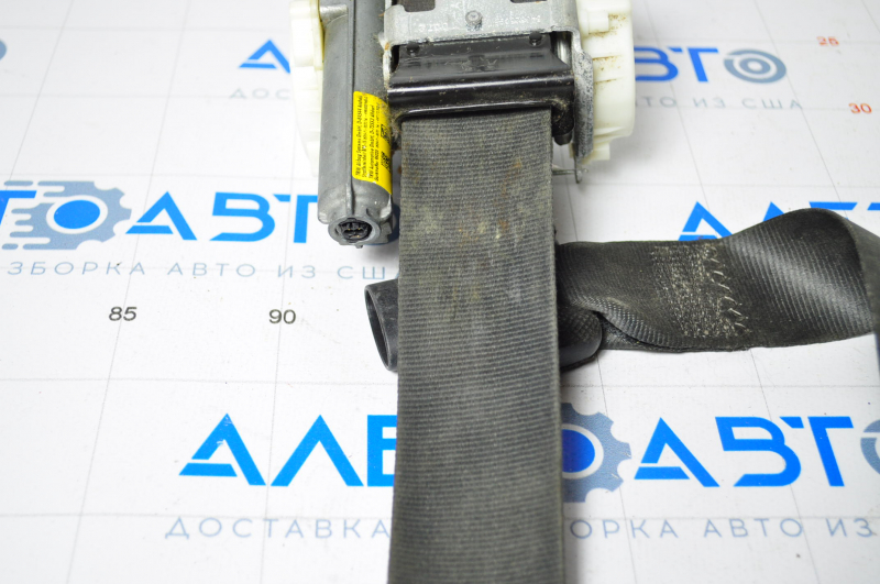 Driver's seat belt with tensioner Hyundai Sonata 11-15 black without pyropatron, dirty