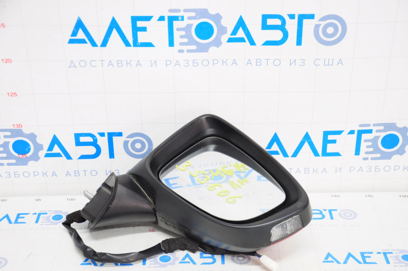 Right side mirror assembly Mazda 6 13-16 5 pins, turn signal, red