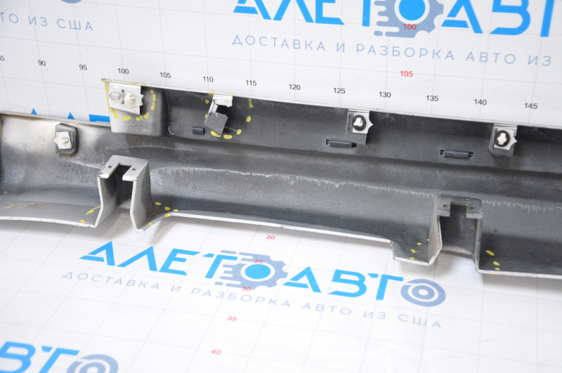 Right threshold Ford Fusion mk5 13-20 silver dented, broken fasteners, sawed, tears, torn seal