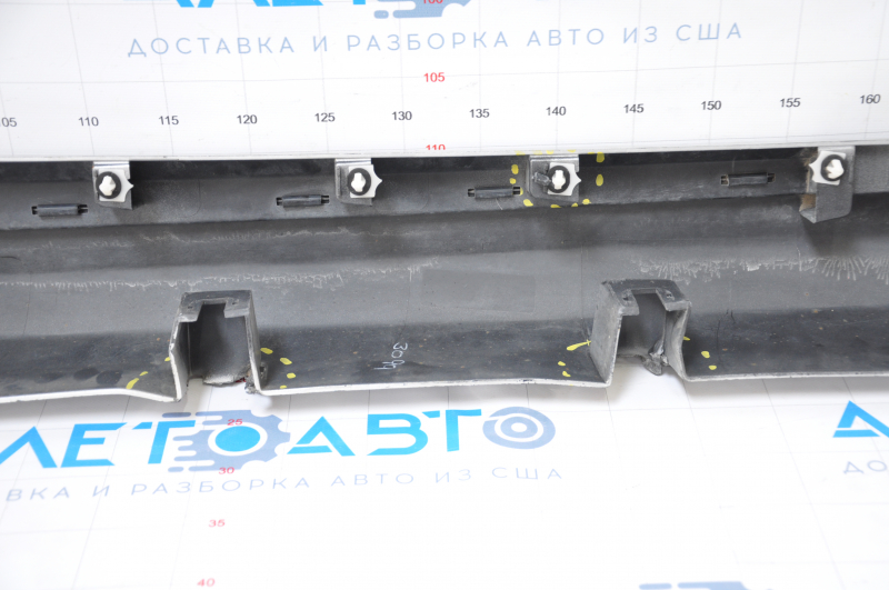 Right threshold Ford Fusion mk5 13-20 silver dented, broken fasteners, sawed, tears, torn seal