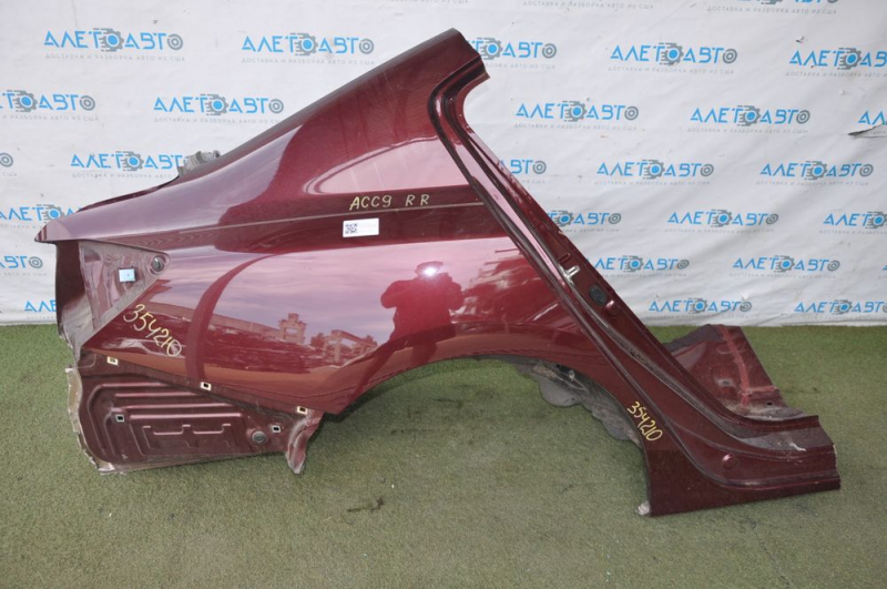 Quarter wing rear right Honda Accord 13-17 red