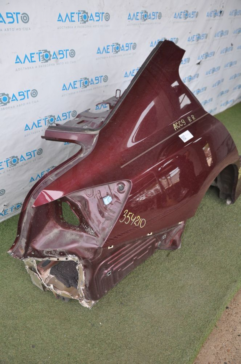 Quarter wing rear right Honda Accord 13-17 red