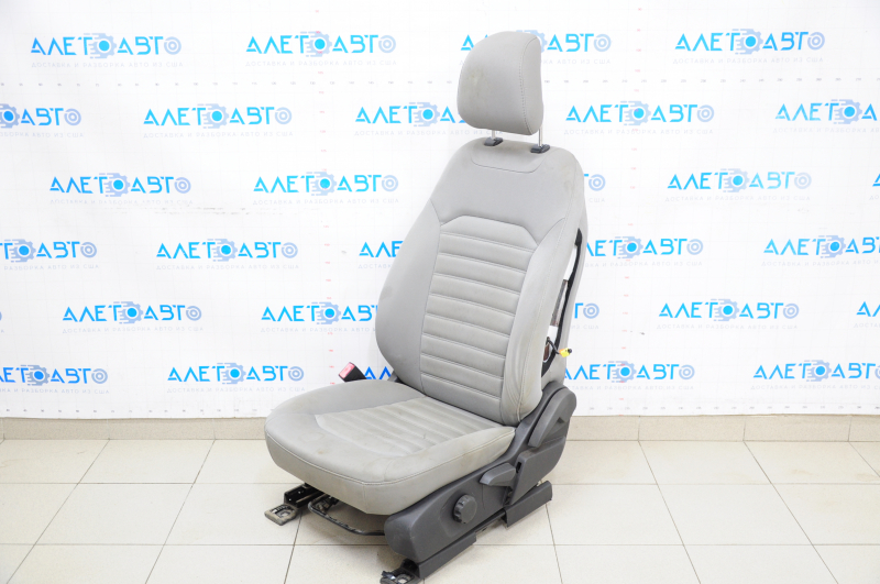 Driver's seat Ford Fusion mk5 13-18 without airbag, mechanical, cloth, gray, dry-cleanable