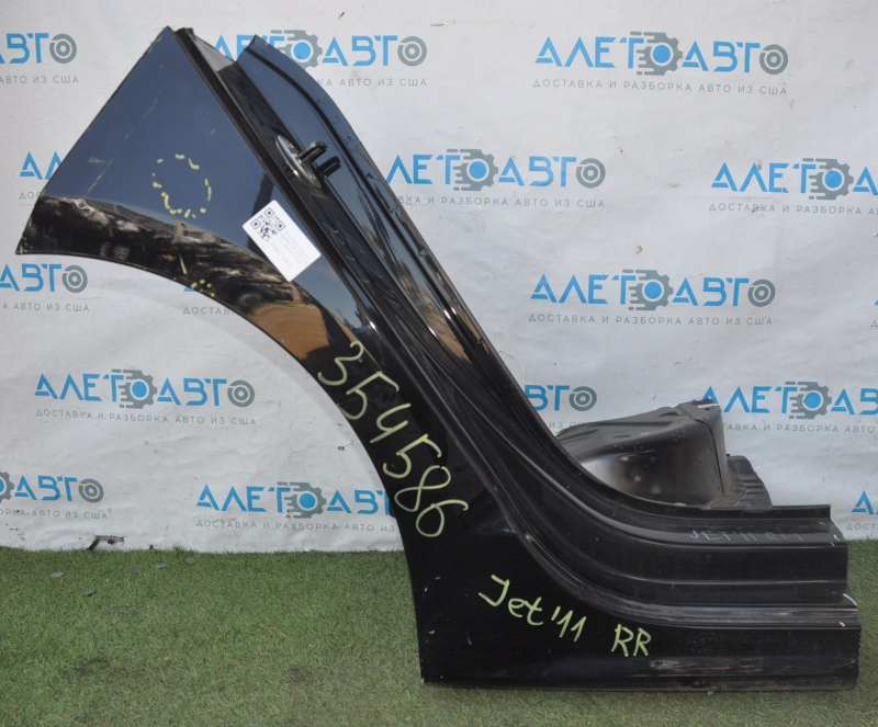 Sunset rear wing right VW Jetta 11-18 USA black, pokes