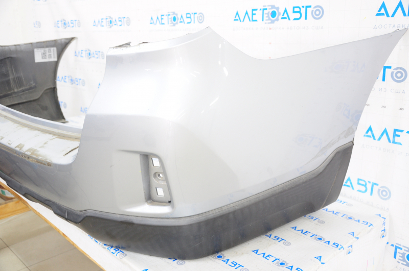 Rear bumper bare Subaru Outback 15-17 silver G1U, cracked, rubbed