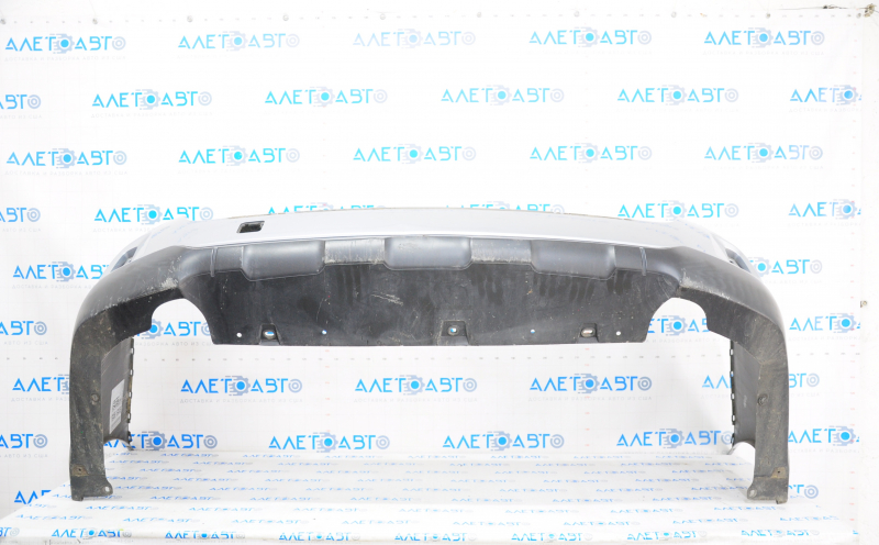 Rear bumper bare Subaru Outback 15-17 silver G1U, cracked, rubbed