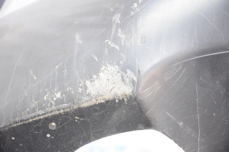 Rear bumper bare Subaru Outback 15-17 silver G1U, cracked, rubbed