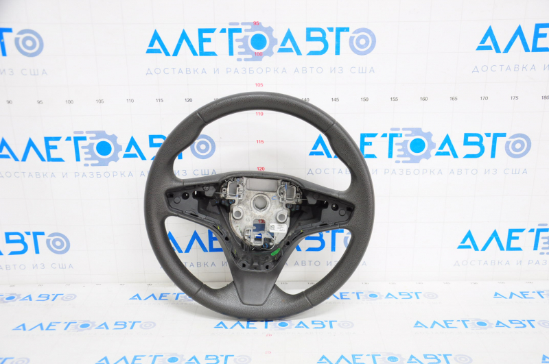 Naked steering wheel Chevrolet Cruze 16-19 rubber black, without buttons and paddles